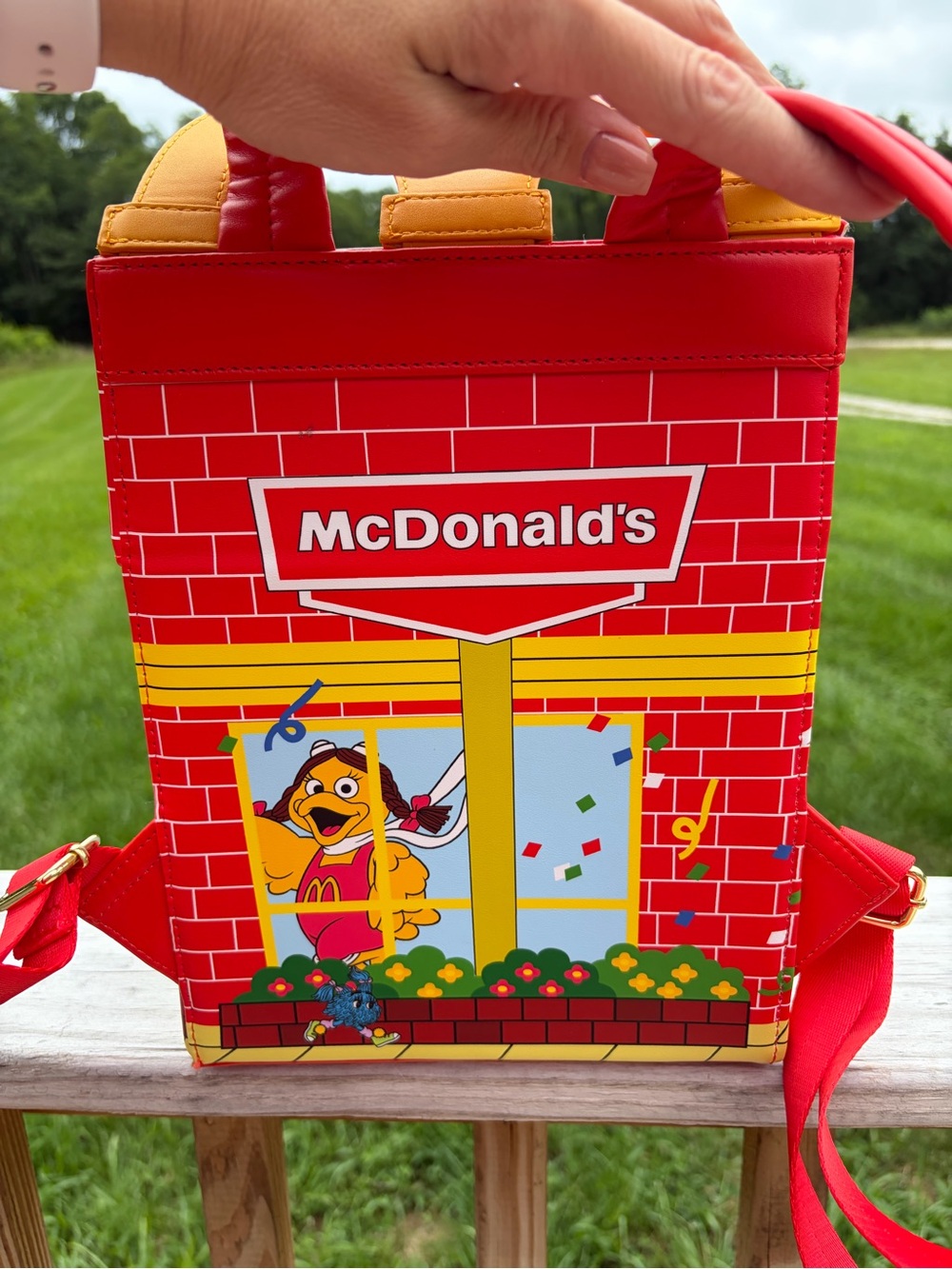 Loungefly McDonalds Happy Meal Mini Backpack Ronald Grimace Hamburglar Retro - Picture 9 of 16